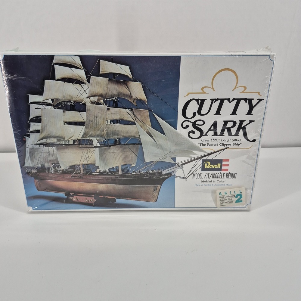 Revell Cutty Sark Clipper Ship Vintage 1979 Model Kit 5401 New Open Box Sealed
